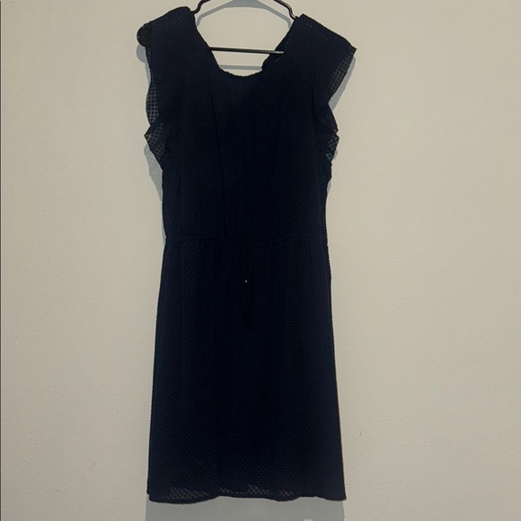 H&M Navy Dress with Flutter Sleeves - Picture 1 of 4